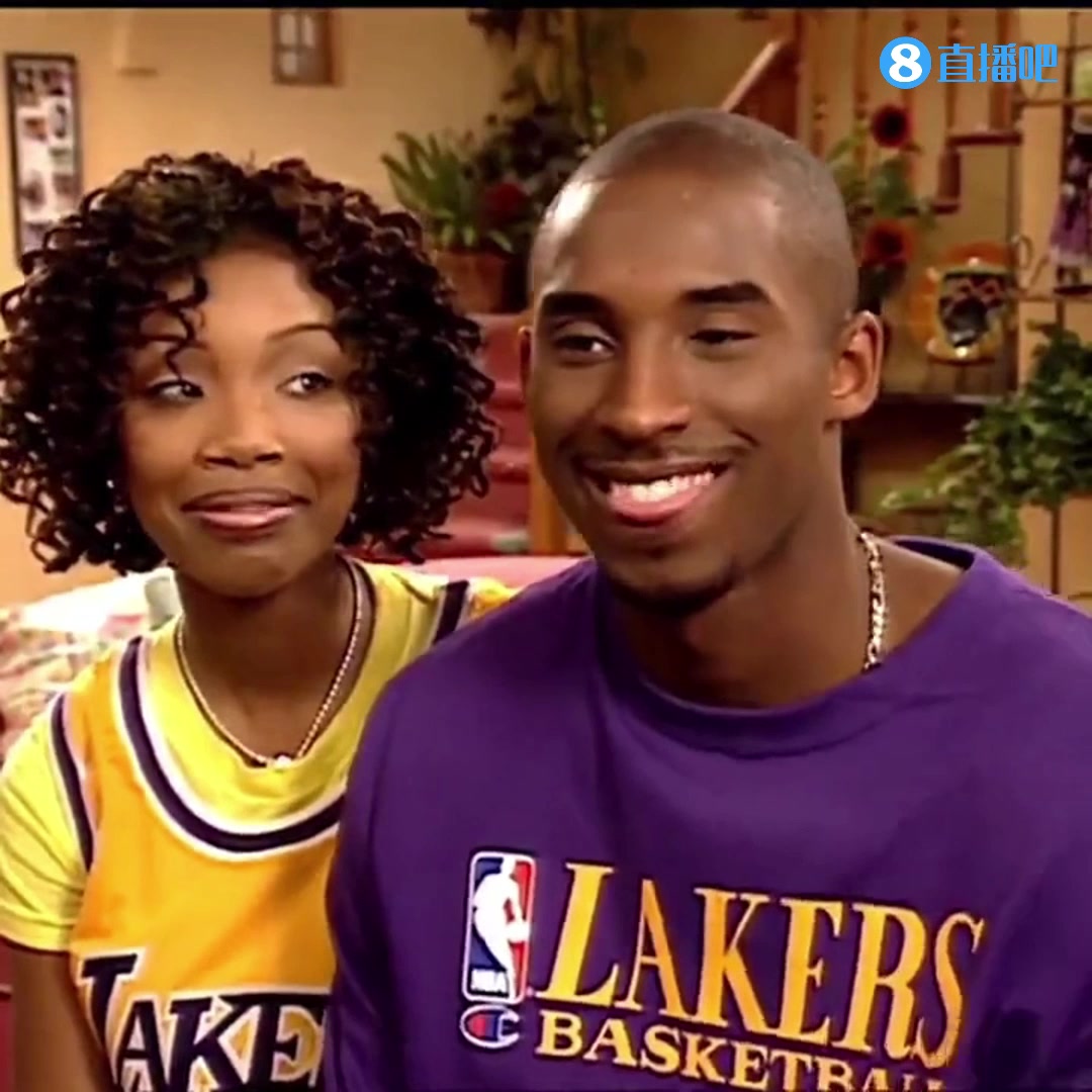 这颜值比瓦妮莎如何科比高中时带着当时的女友布兰迪上节目