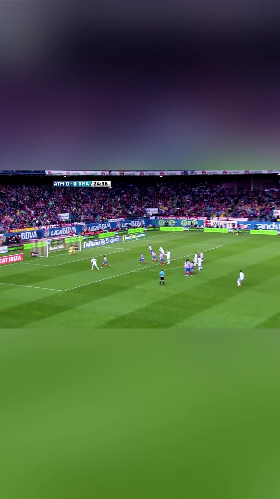 巅峰C罗太霸道一脚超远电梯球击碎马竞