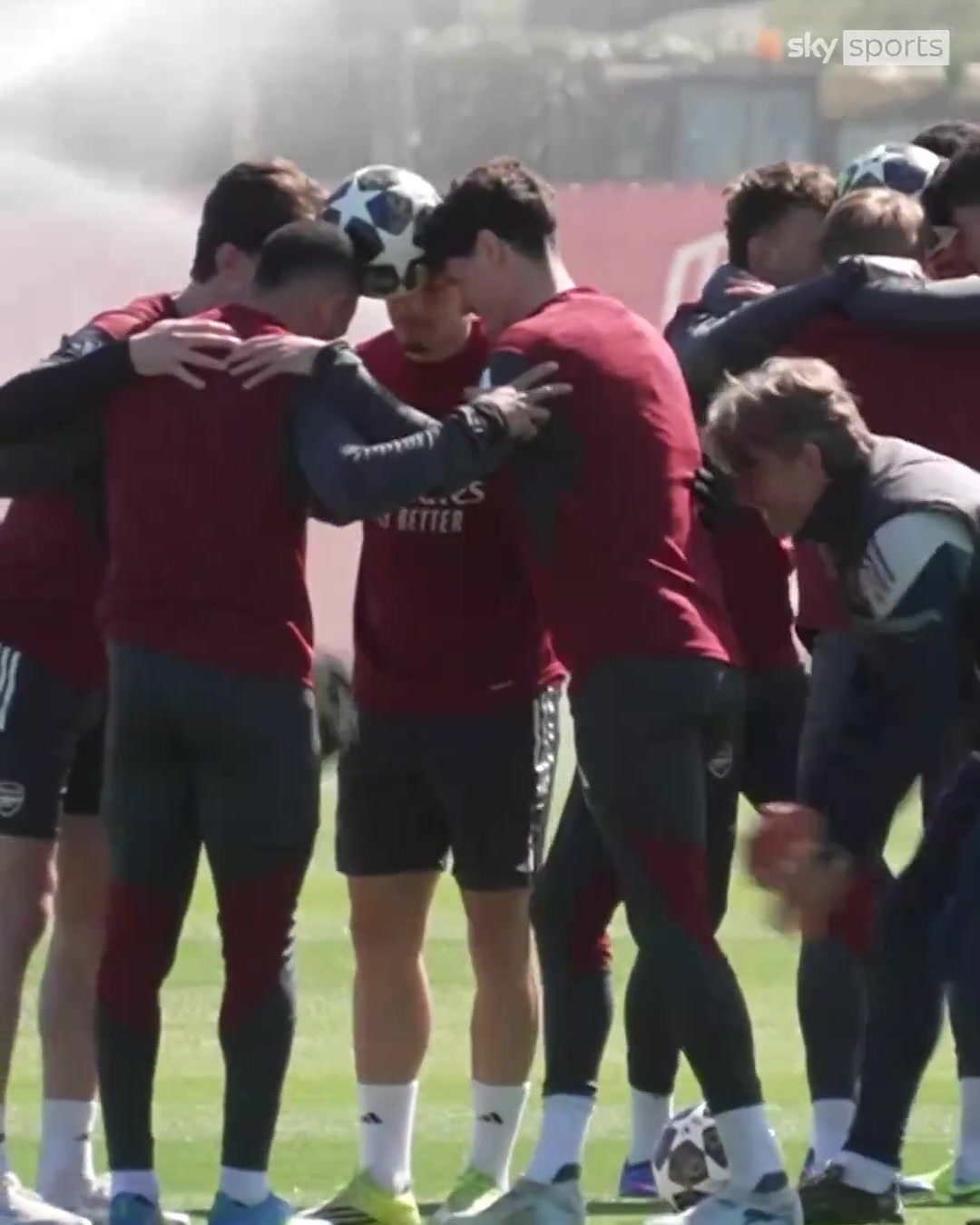 轻松愉快的氛围阿尔特塔找到一种新的有趣的训练方法