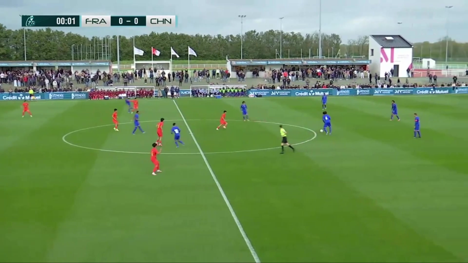 集锦蒙太古杯-刘凯源助攻吴比乐破门 U16国足1-4不敌法国