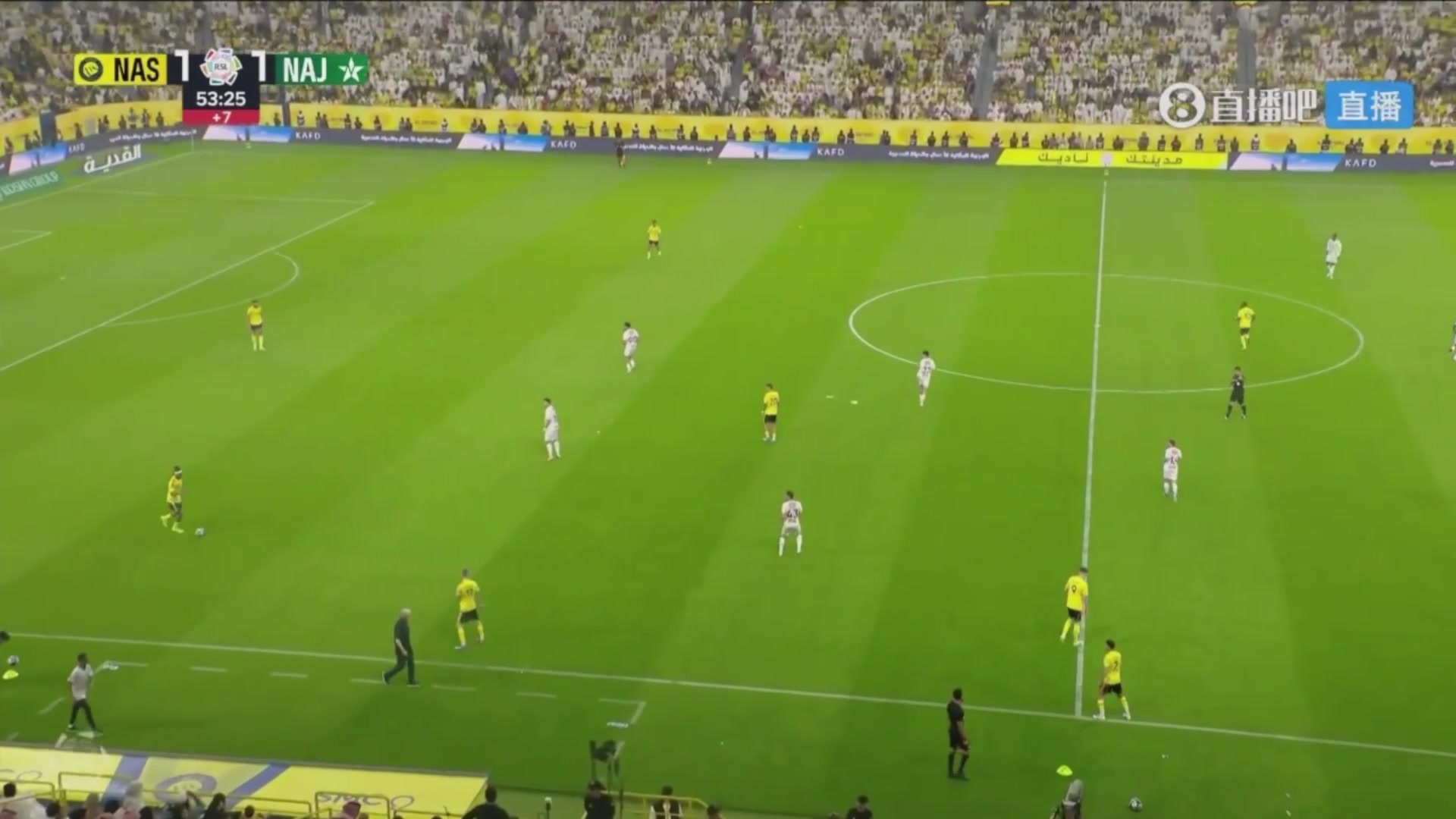 胜利补时2分钟2球2-1反超马内一条龙突进打门折射破门